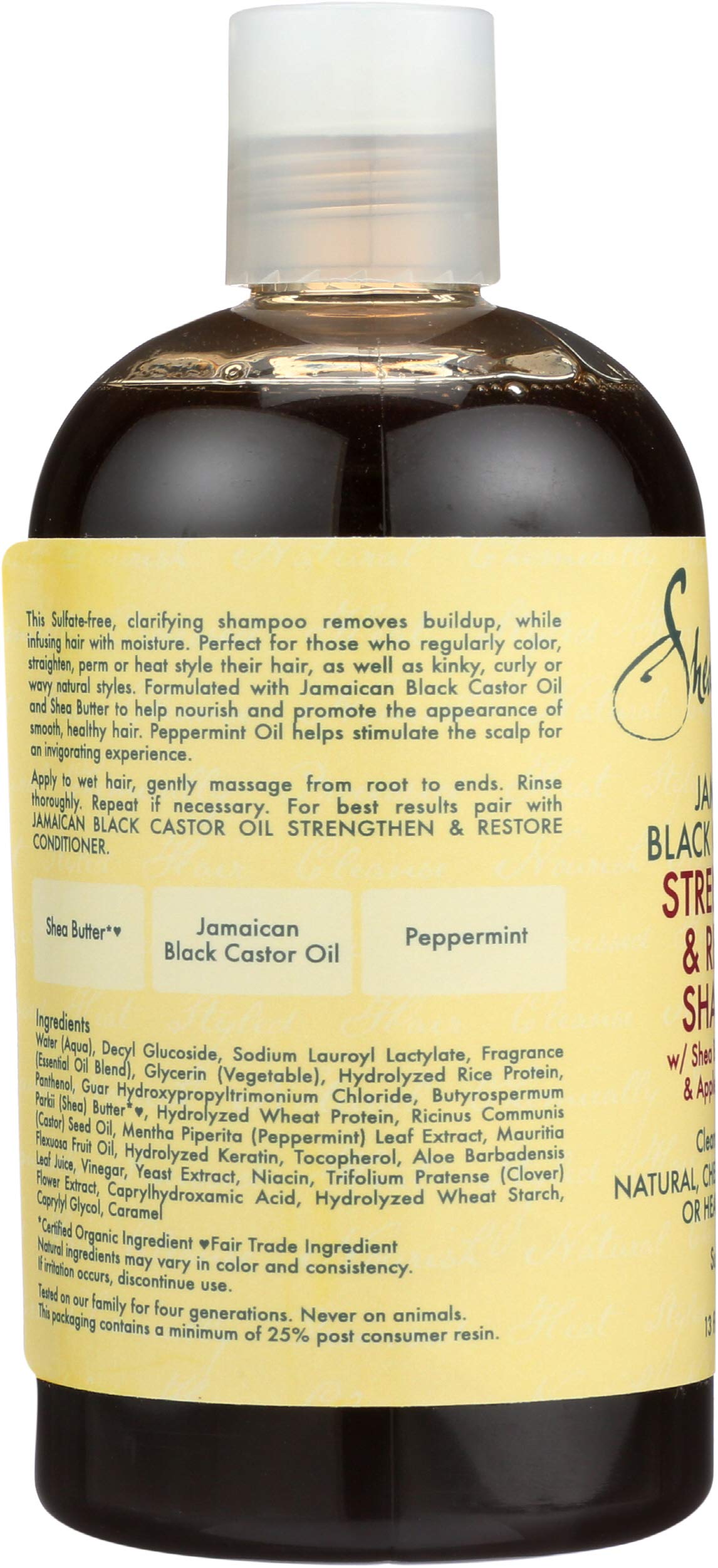 SheaMoisture Strengthen and Restore Shampoo, 13 FZ
