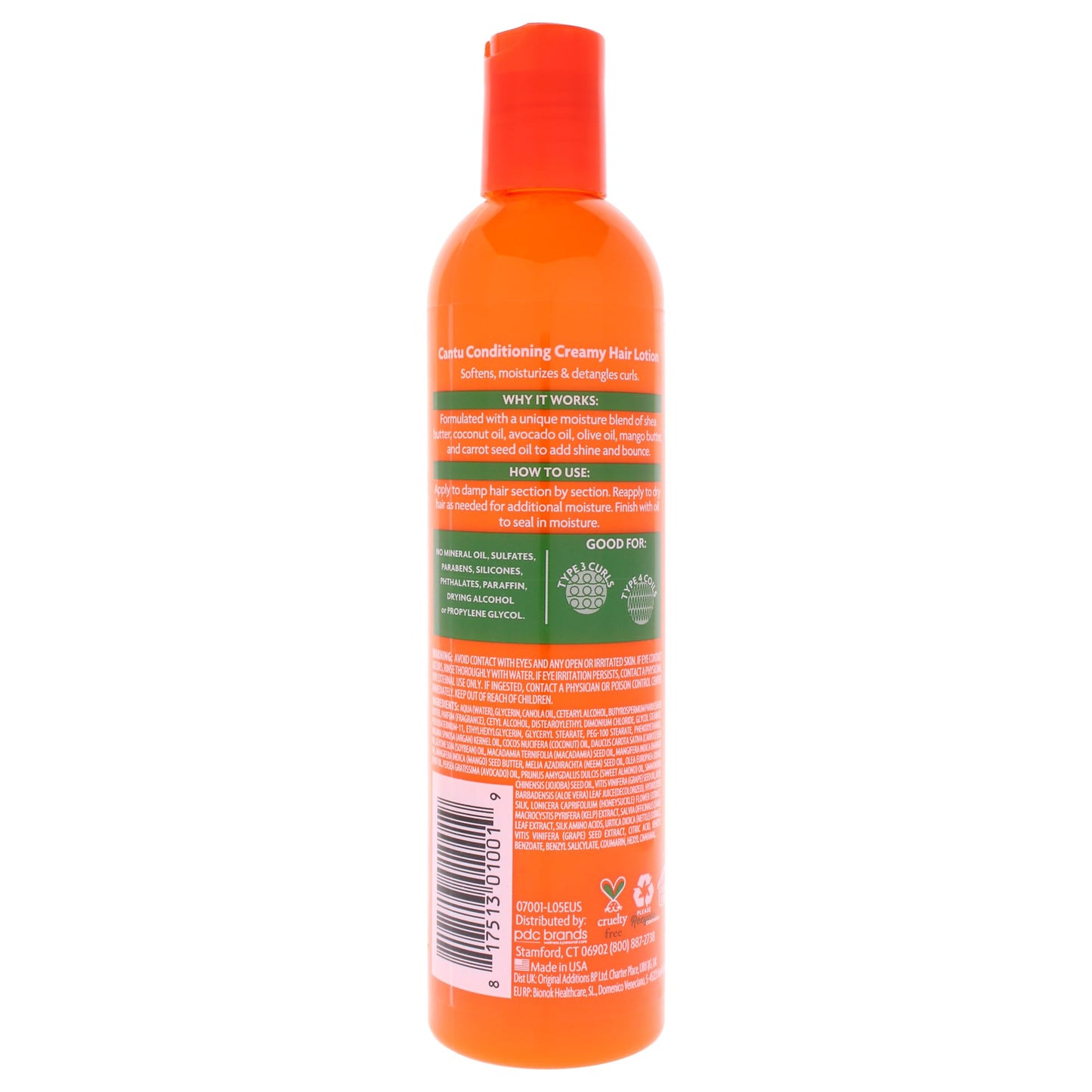 Cantu Conditioning Creamy Hair Lotion with Shea Butter for Natural Hair, 12 fl oz