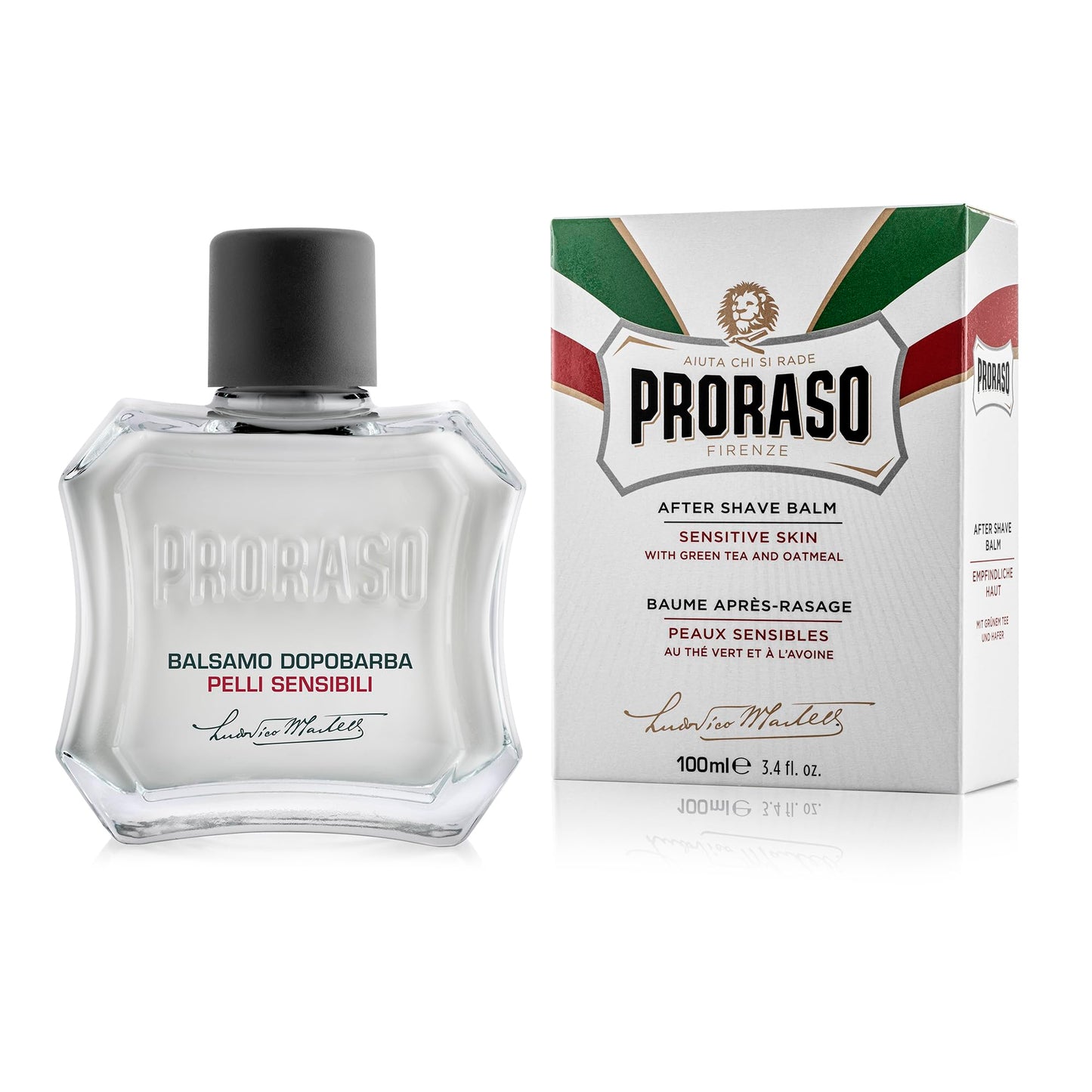 Proraso After Shave Balm - Oatmeal & Green Tea - Nourishing & Gentle Formula After Shave Cream for Sensitive Skin - Premium Italian Shaving for Men Beauty and Personal Care Proraso
