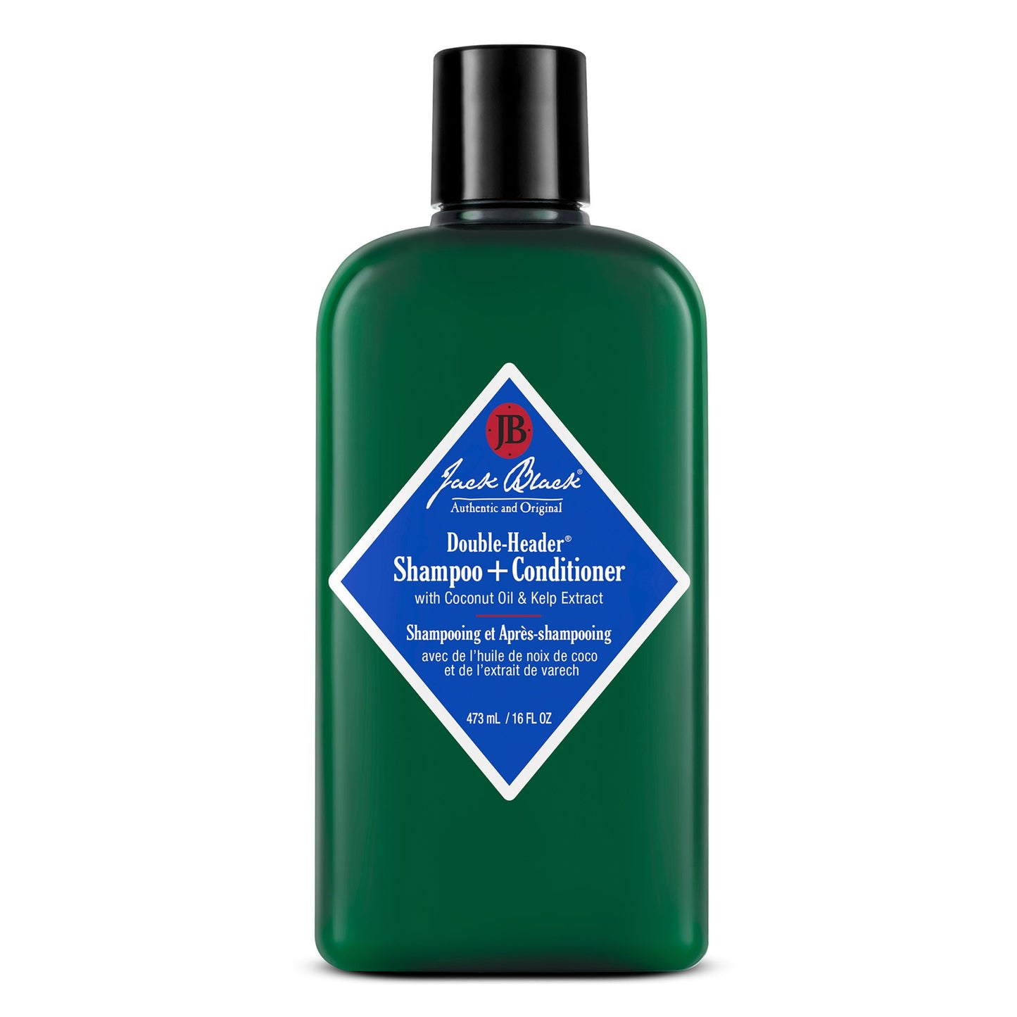 Jack Black - Double-Header Shampoo + Conditioner - PureScience Formula, Coconut Oil and Kelp Extract, Sulfate-Free, Removes Oil and Product Buildup