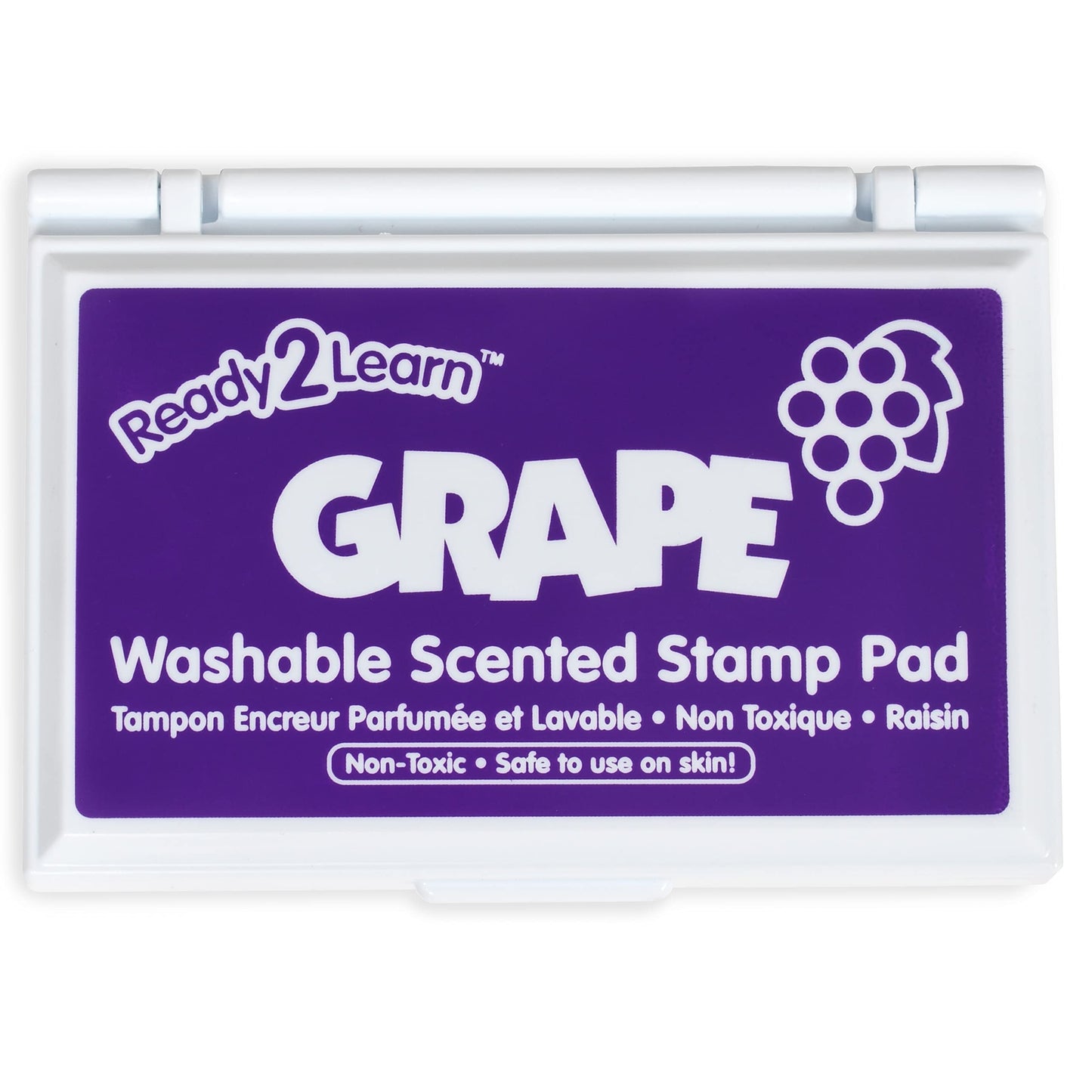 READY 2 LEARN Scented Stamp Pad | Grape | Purple | Non-Toxic | Fade Resistant | Fun Art Supplies for Kids