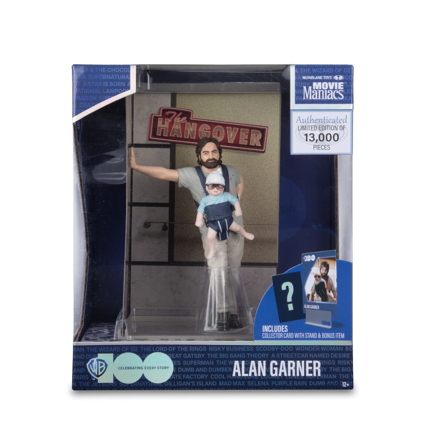 McFarlane Toys - WB 100: Alan Garner (The Hangover) Movie Maniacs 6in Posed Figure