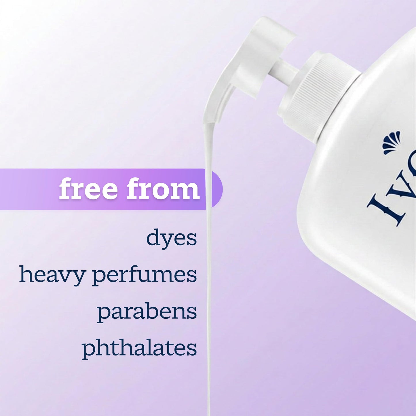 Ivory Body Wash, Designed for the Whole Family, Gentle Formula, Free of Dyes Heavy Perfumes Parabens Phthalates & Silicones, Lavender Scent, 35 oz