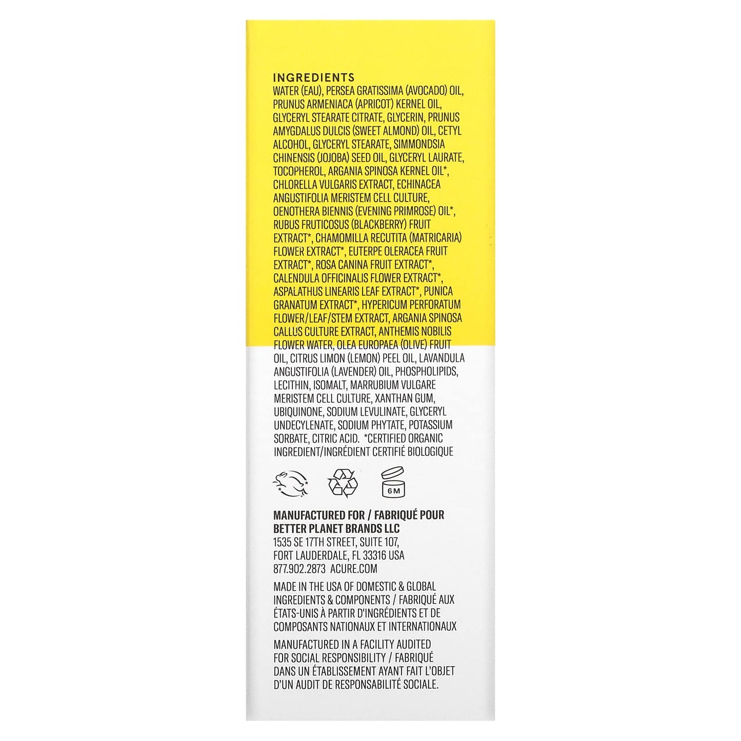 Acure Brightening Night Cream, 1.7 fl oz (50 ml) (Pack of 2)