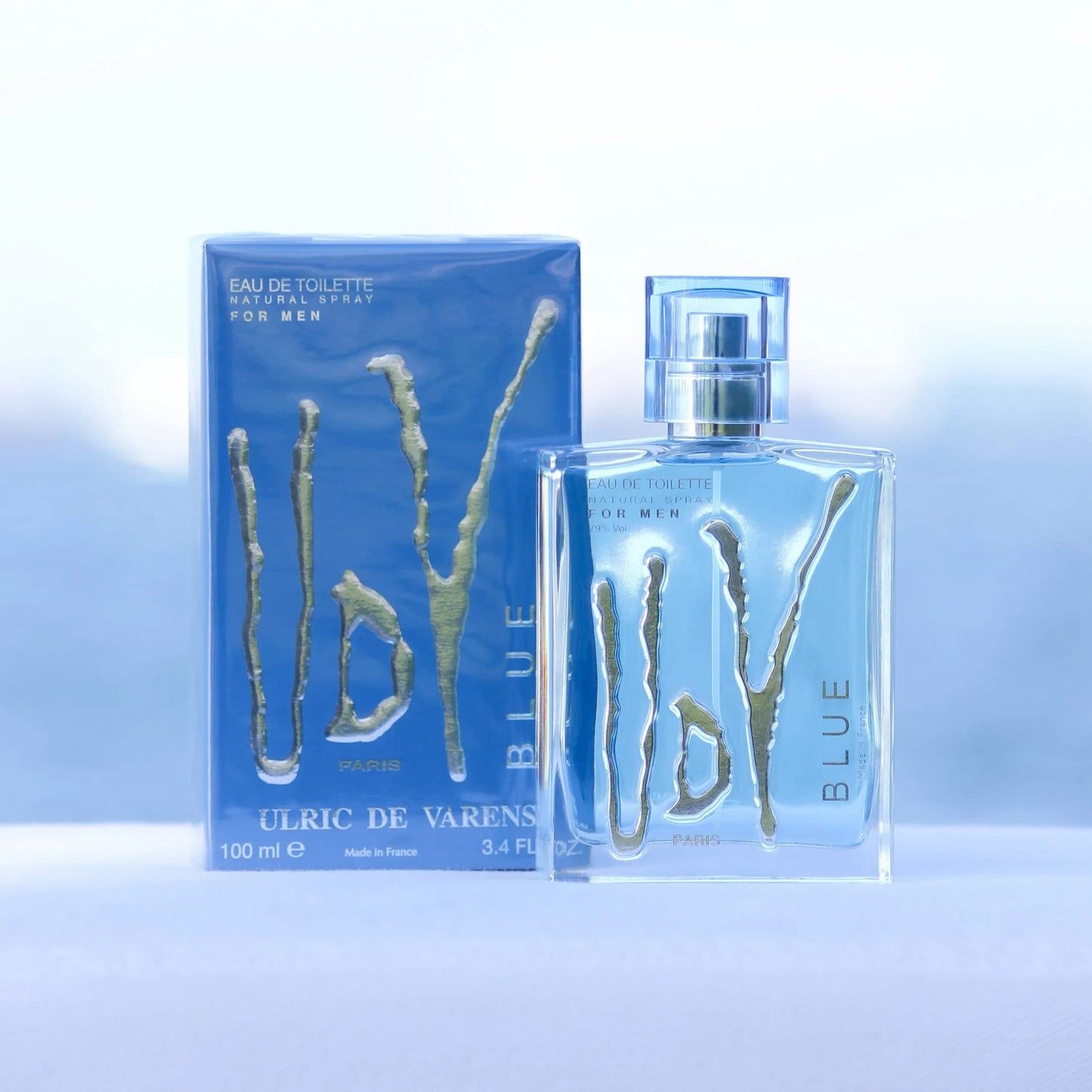 Udv Blue By Ulric De Varens For Men Eau De Toilette Spray, 3.4-Ounces