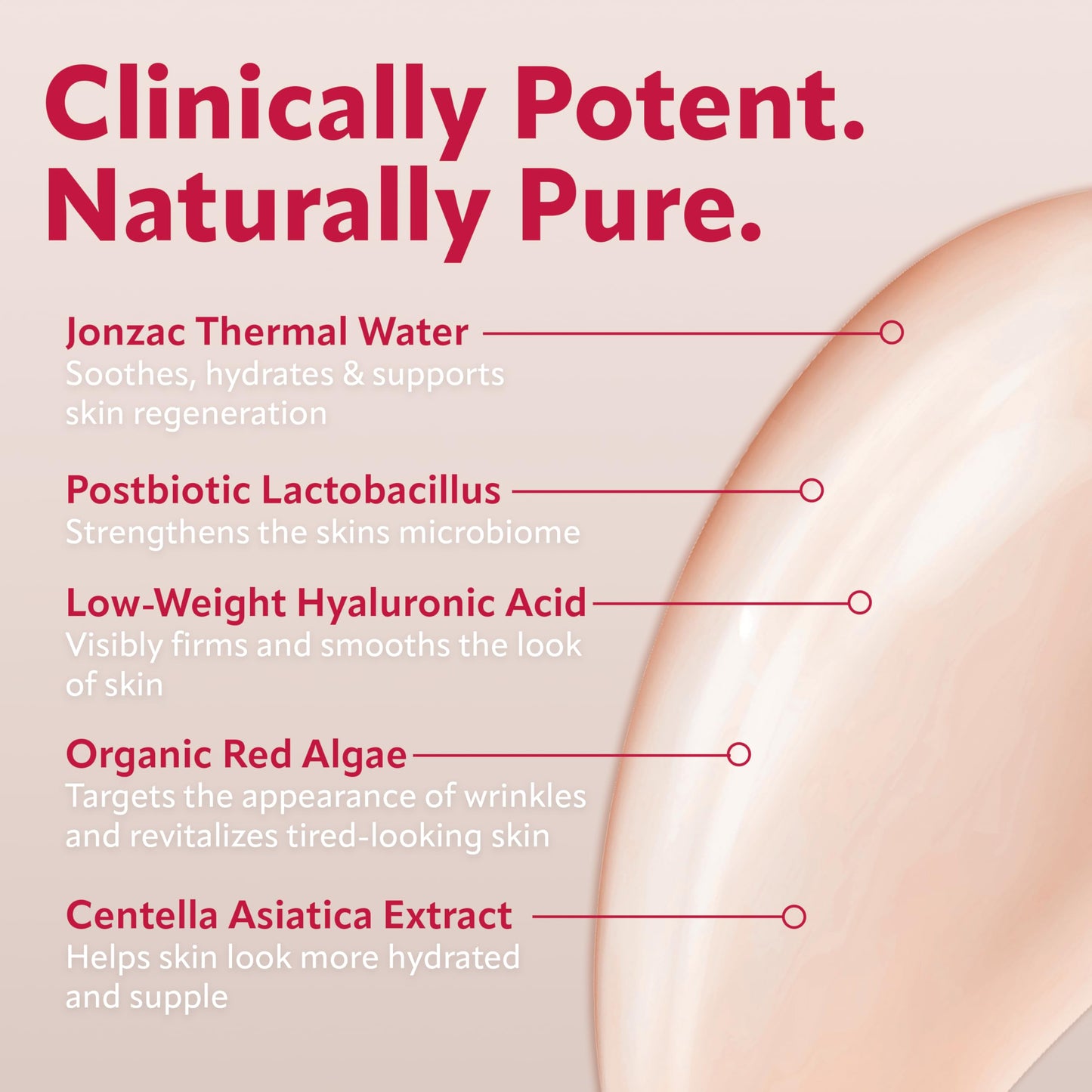 Eau Thermale Jonzac Sublimactive Anti-Aging Firming Serum for Face - Visibly Reduces Fine Lines and Smooths Wrinkles - Natural Skin Care - Hyaluronic