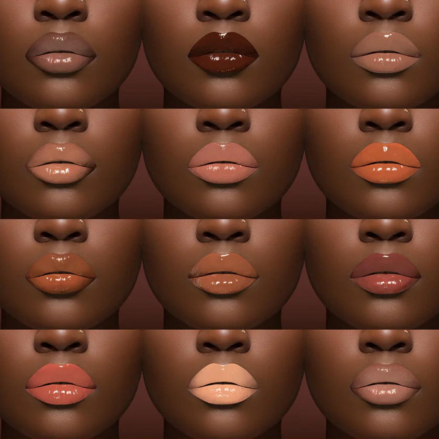 Juvia's Place Coffee Shop Lip Gloss - Kenyan Koffee - Hydrating Butter Lip Gloss for Women, Long-Lasting Shine, Moisturizing Glass-like Finish,