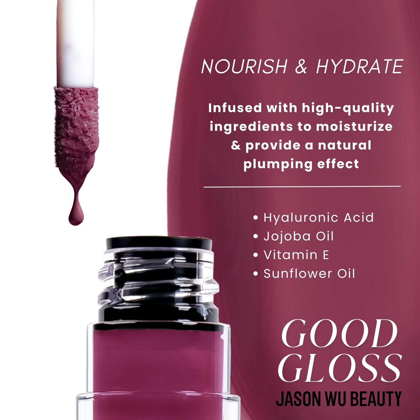 Jason Wu Good Gloss - Hydrating Non-Sticky Lip Gloss - GG08 Raspberry Sorbet