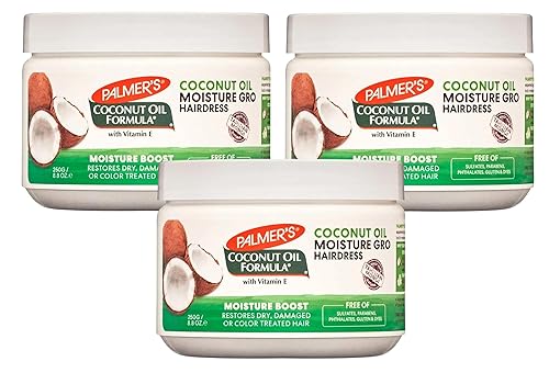 Palmer's Coconut Oil Formula Moisture Gro Hairdress, 8.8 Ounces each (Pack of 3)