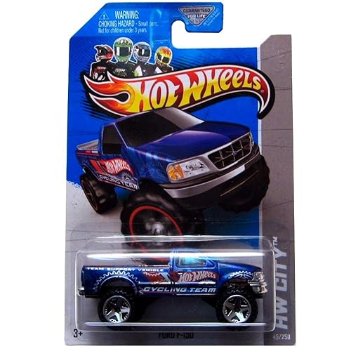 Hot Wheels Ford F-150 Truck, Blue, 1:64 Scale, Kids, Children, Boy