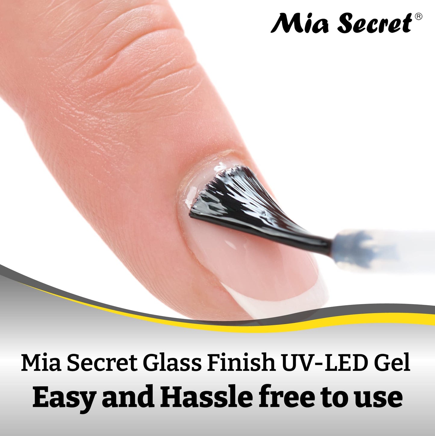 Mia Secret Glass Finish UV-LED Gel 0.5 Fl. oz - 15mL Beauty & Personal Care Mia Secret