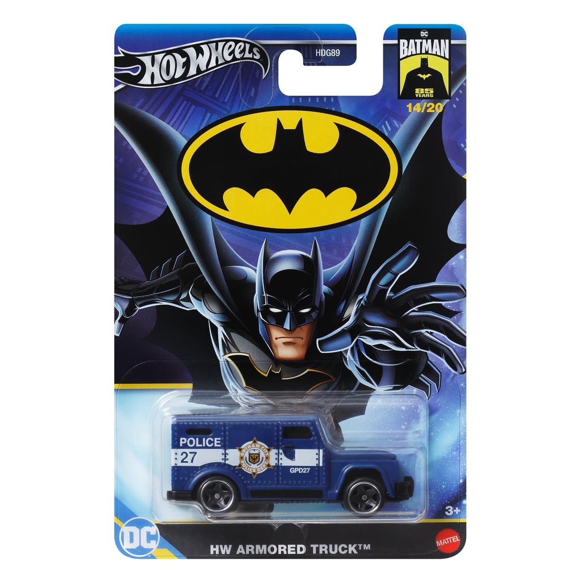 Hot Wheels Batman 2024 Complete Set of 5 - HDG89‑956L | 1:64 Scale Die-Cast Vehicles Featuring Iconic Batman Designs - Ages 3+