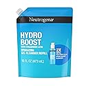 Neutrogena Hydro Boost Lightweight Hydrating Facial Cleansing Gel, Gentle Face Wash & Makeup Remover with Hyaluronic Acid, Hypoallergenic & Non