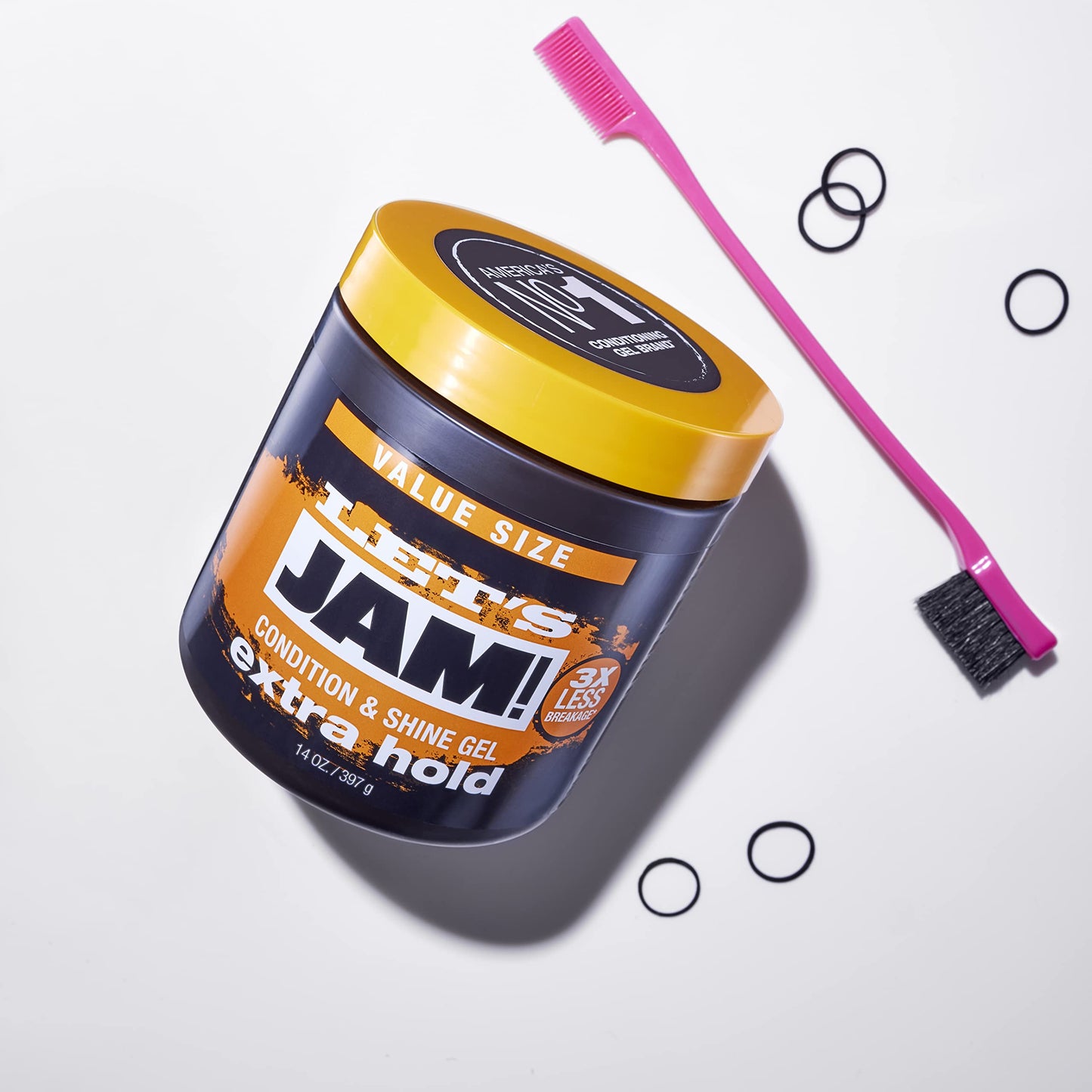 SoftSheen Hair Gel Carson Dark and Lovely Let's Jam, Shining and Conditioning Gel, Extra Hold, For all Hair Types, Styling Gel Also Great