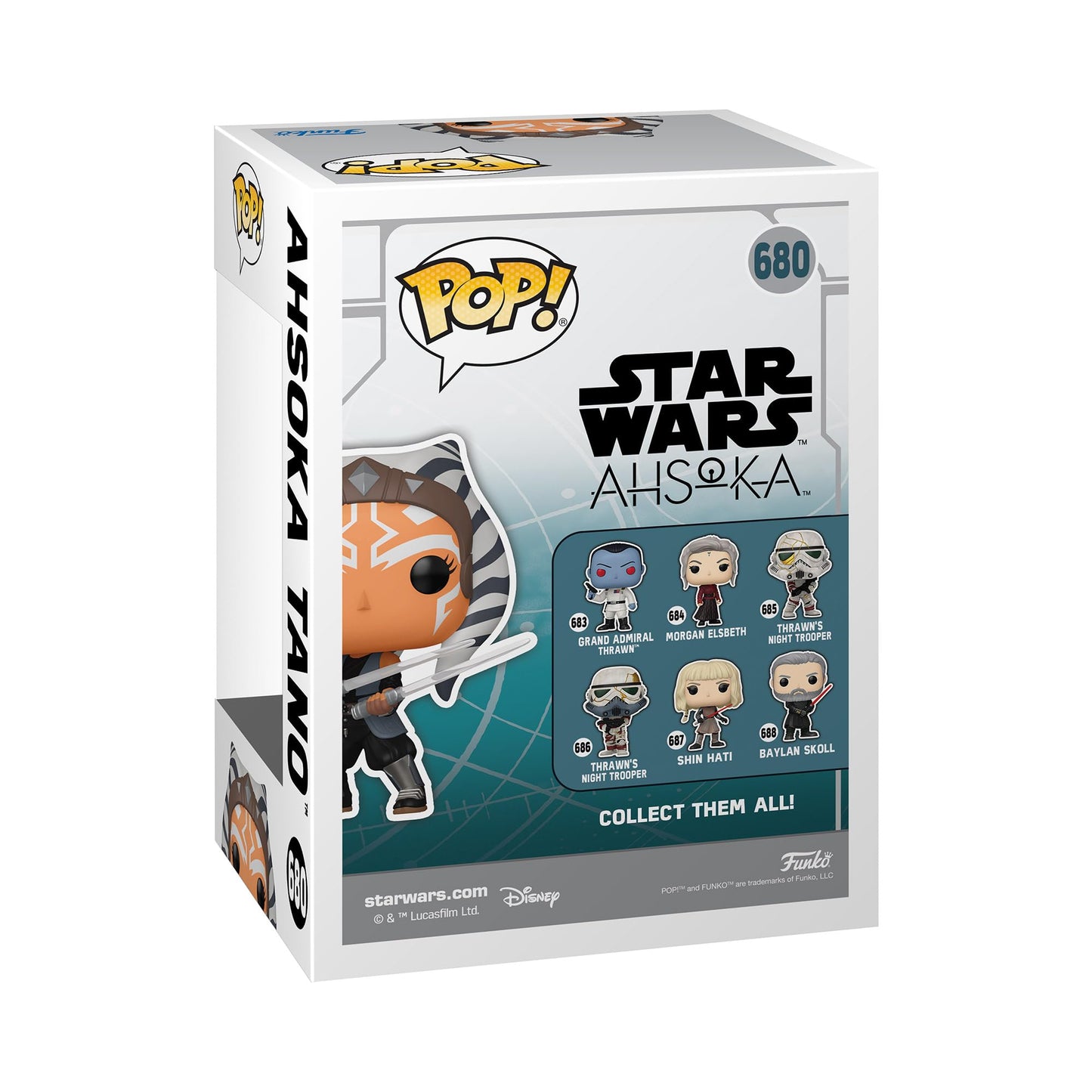 Funko Pop! Star Wars: Ahsoka - Ahsoka w/Dual Lightsabers - Amazon Exclusive - Collectible Vinyl Figure - Toys for Kids & Adults - TV Fans…