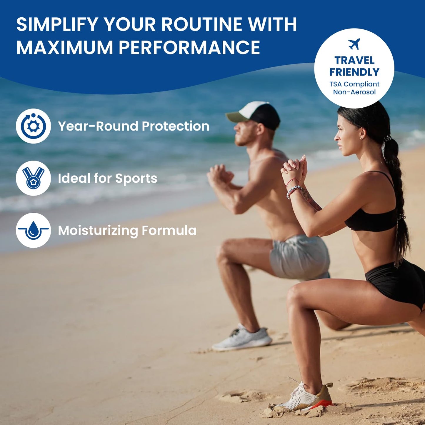 BU SPF 50 Sunscreen Spray 3.3 oz – Face & Body Sunblock for Sensitive Skin, Fragrance-Free, Clear, Non-Greasy, Water-Resistant Protection