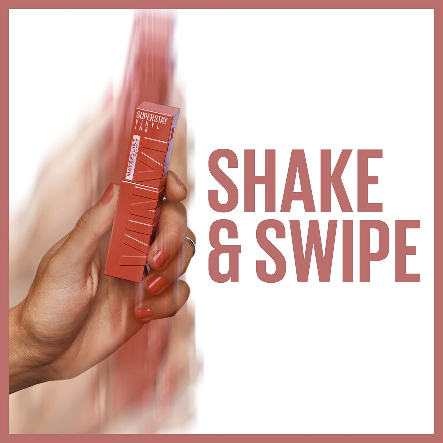 Maybelline Super Stay Vinyl Ink Longwear No-Budge Liquid Lipcolor Makeup, Highly Pigmented Color and Instant Shine, Charged, Brown Lipstick, 0.14 fl