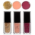 e.l.f. 3 Piece Nail Polish Set, Glam Bam