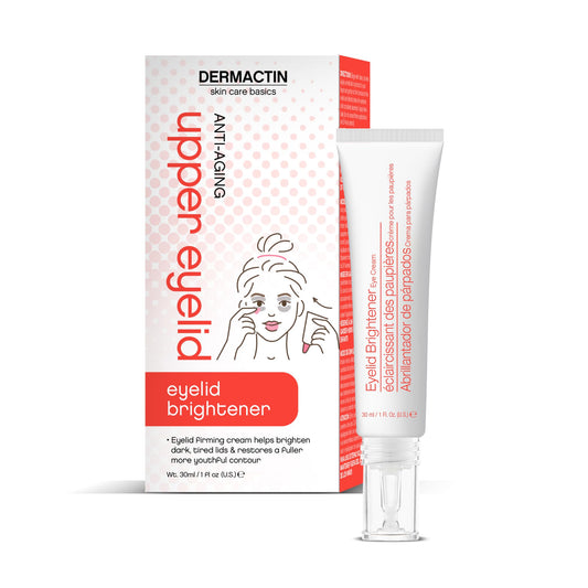Dermactin Upper Eyelid Cream 1 oz – Firms & Tones Drooping Lids for a Youthful, Vibrant Look | Gentle Formula for Sensitive Eyelid Skin