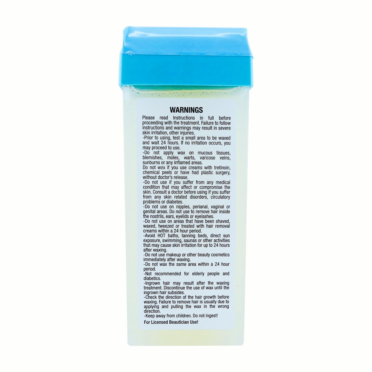 Waxness Sensi Clear Pure Soft Wax Cartridge 3.38 oz (100 g) - Rosin-Free Clear Gel Strip Wax with Neuro-Active Comfort Complex, Roll-On for Face Beauty and Personal Care Waxness