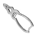 By MILLY High Carbon Steel Professional Nail Clippers for Seniors & Podiatrist Toenail Clippers | Hammer Forged to Trim Thick or Hard Toenails | Heavy