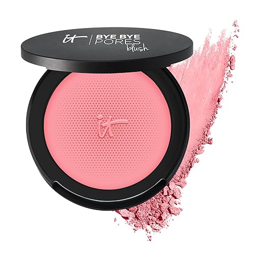 IT Cosmetics Bye Bye Pores Blush, Je Ne Sai Quoi - Sheer, Buildable Color - Diffuses the Look of Pores & Imperfections - With Silk, Hydrolyzed