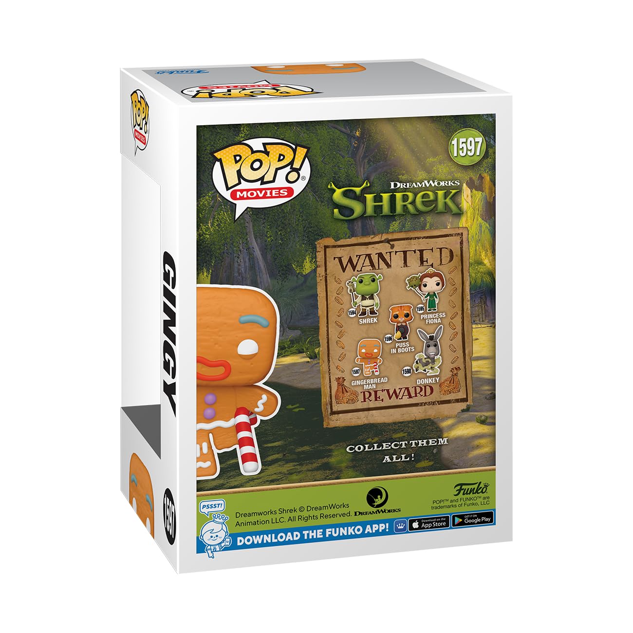 Funko POP! Movies: Shrek Dream Works 30th - Gingerbread Man Man - Collectable Vinyl Figure - Gift Idea - Official Merchandise - for Kids & Adults…