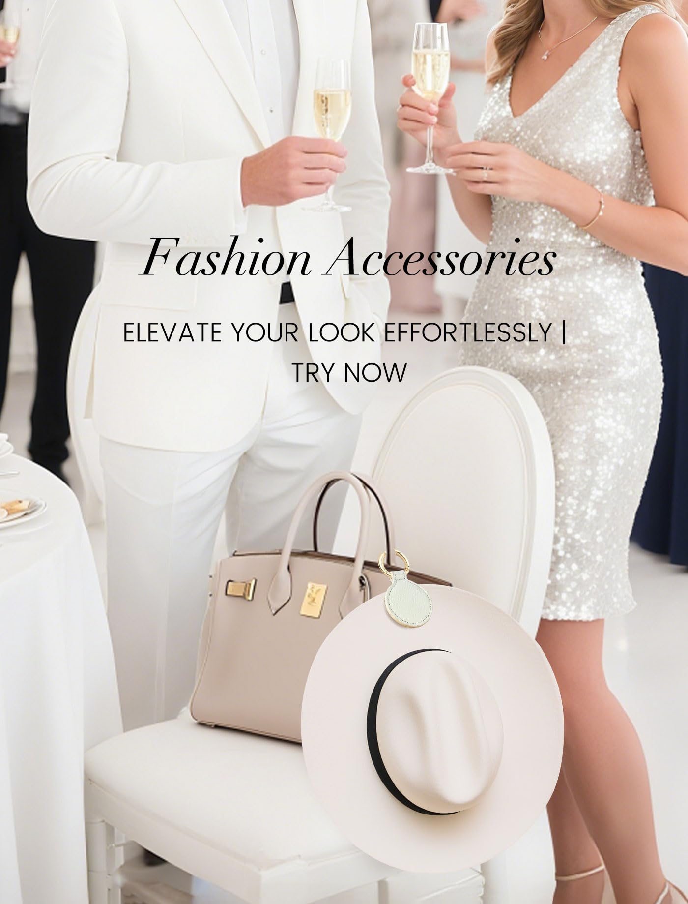 Niveaya Magnetic Hat Clip for Travel Bag – Magnet Storage Hook, Vacation & Travel Essentials Accessory, Beige