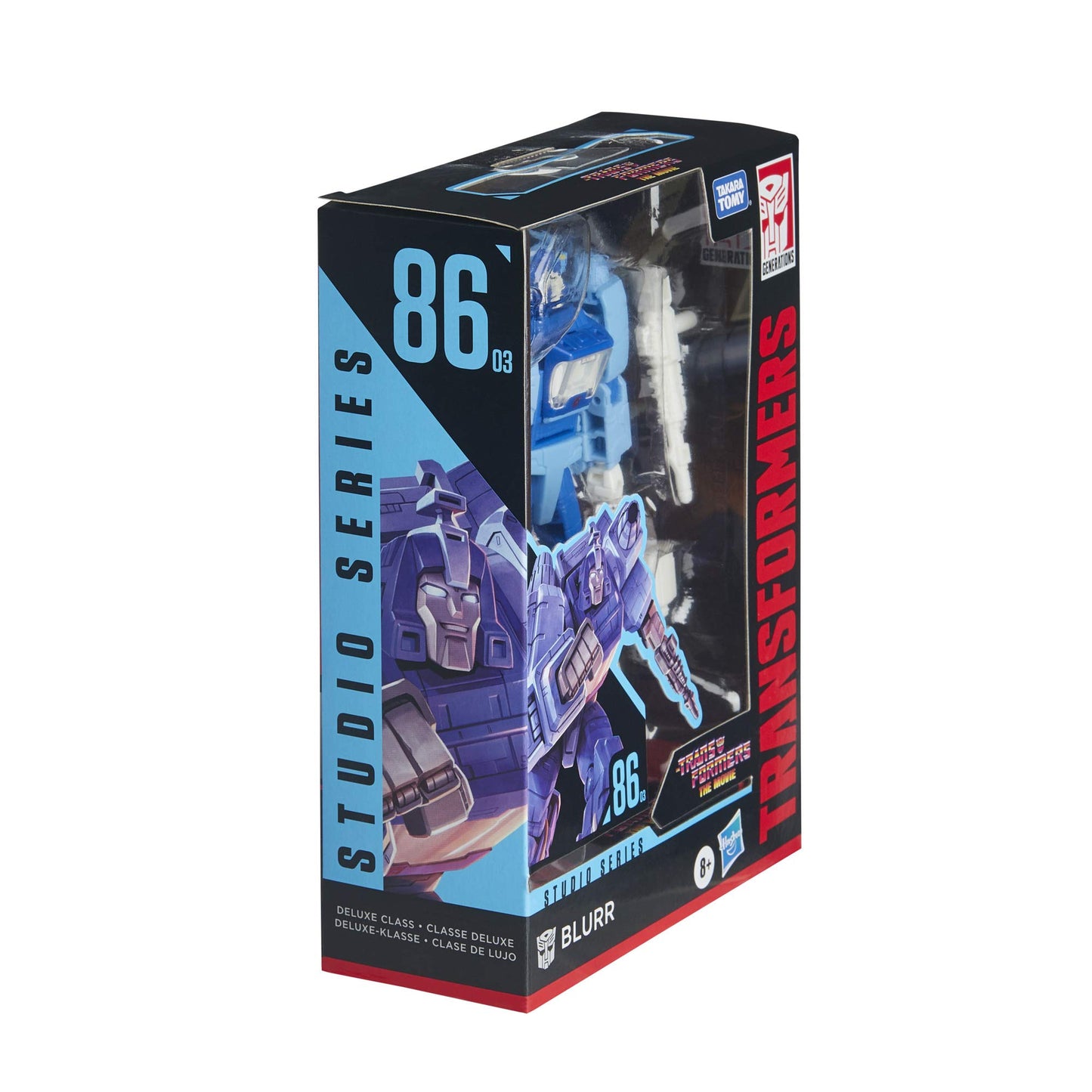 Transformers Toys Studio Series 86-03 Deluxe Class The The Movie 1986 Blurr Action Figure - Ages 8 and Up, 4.5-inch