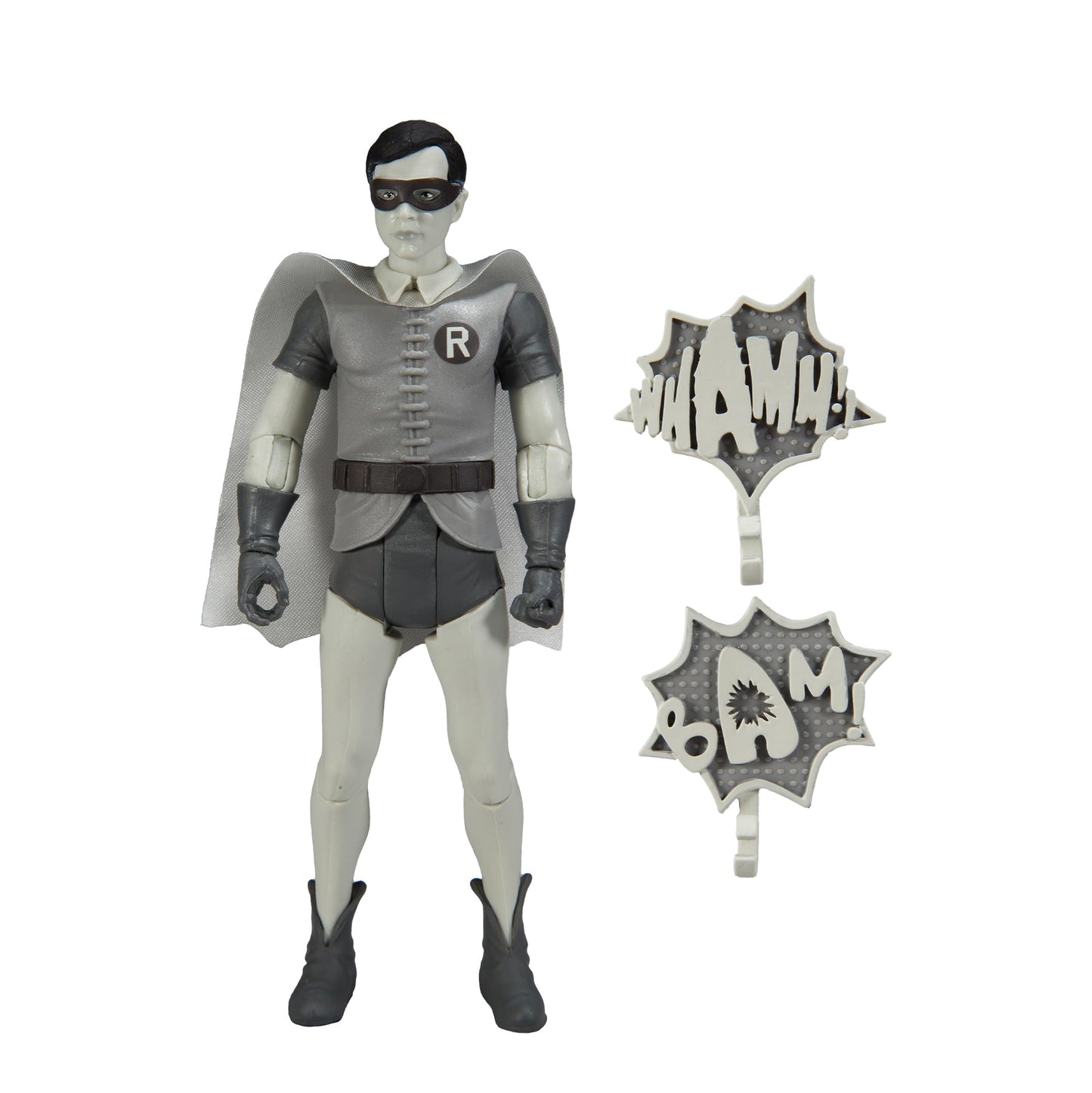 DC Retro Batman 1966 6 Inch Action Figure Wave 5 - Robin Black & White