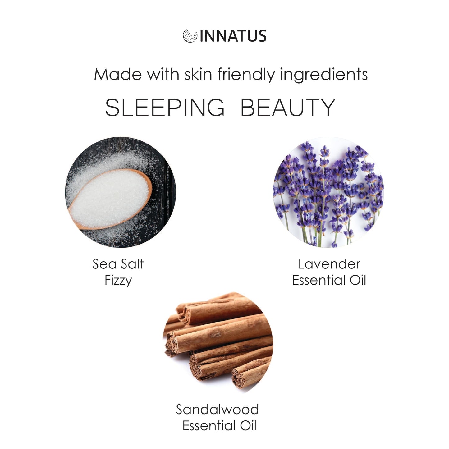 Sea Salt Fizzy Deconstructed Sleeping Beauty Bath Bomb - 14oz Bath Fizz - Infused with Natural Oils for Deep Relaxation (Tea Tree Oil)