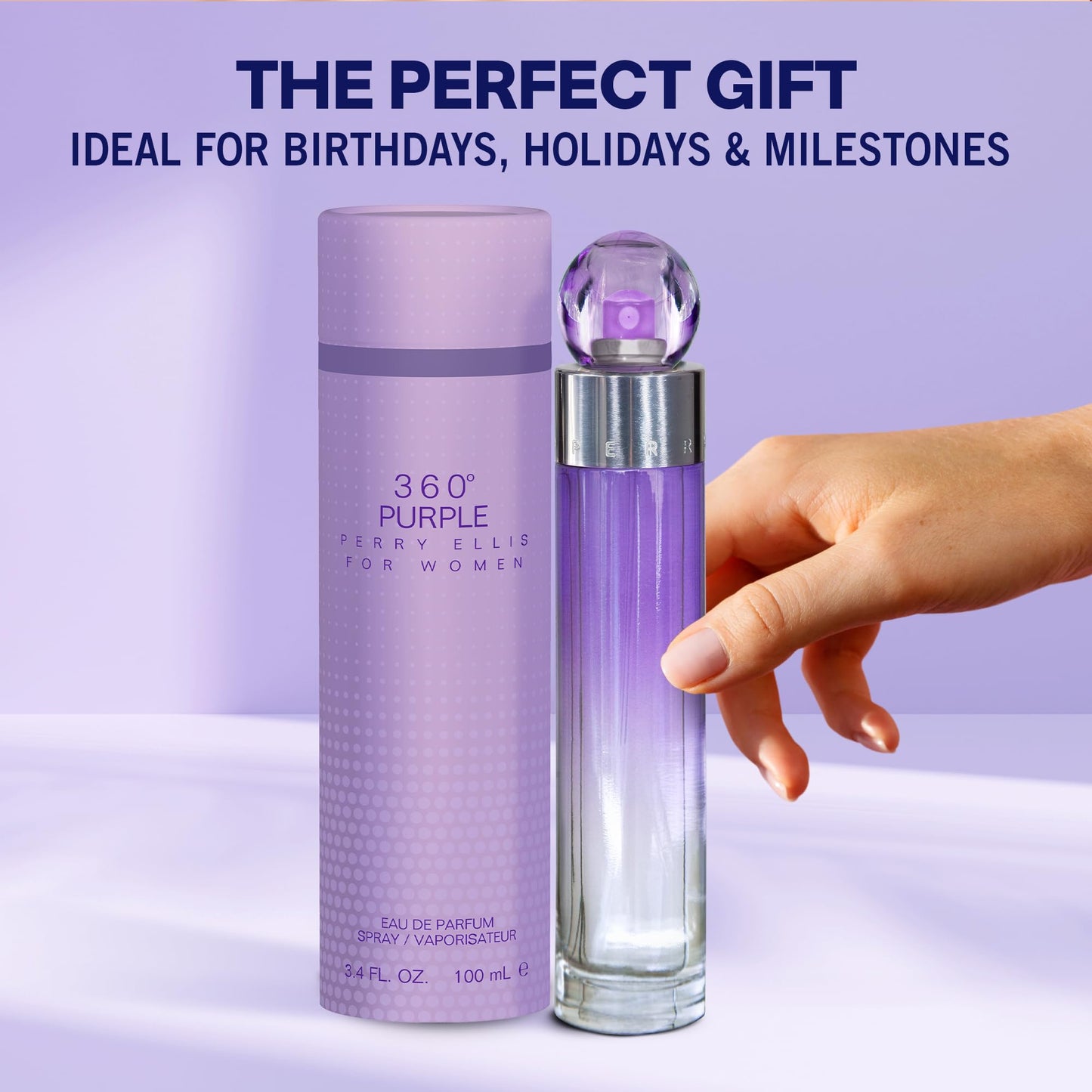 Perry Ellis 360 Purple By Perry Ellis 3.4 oz Eau De Parfum Spray for Women