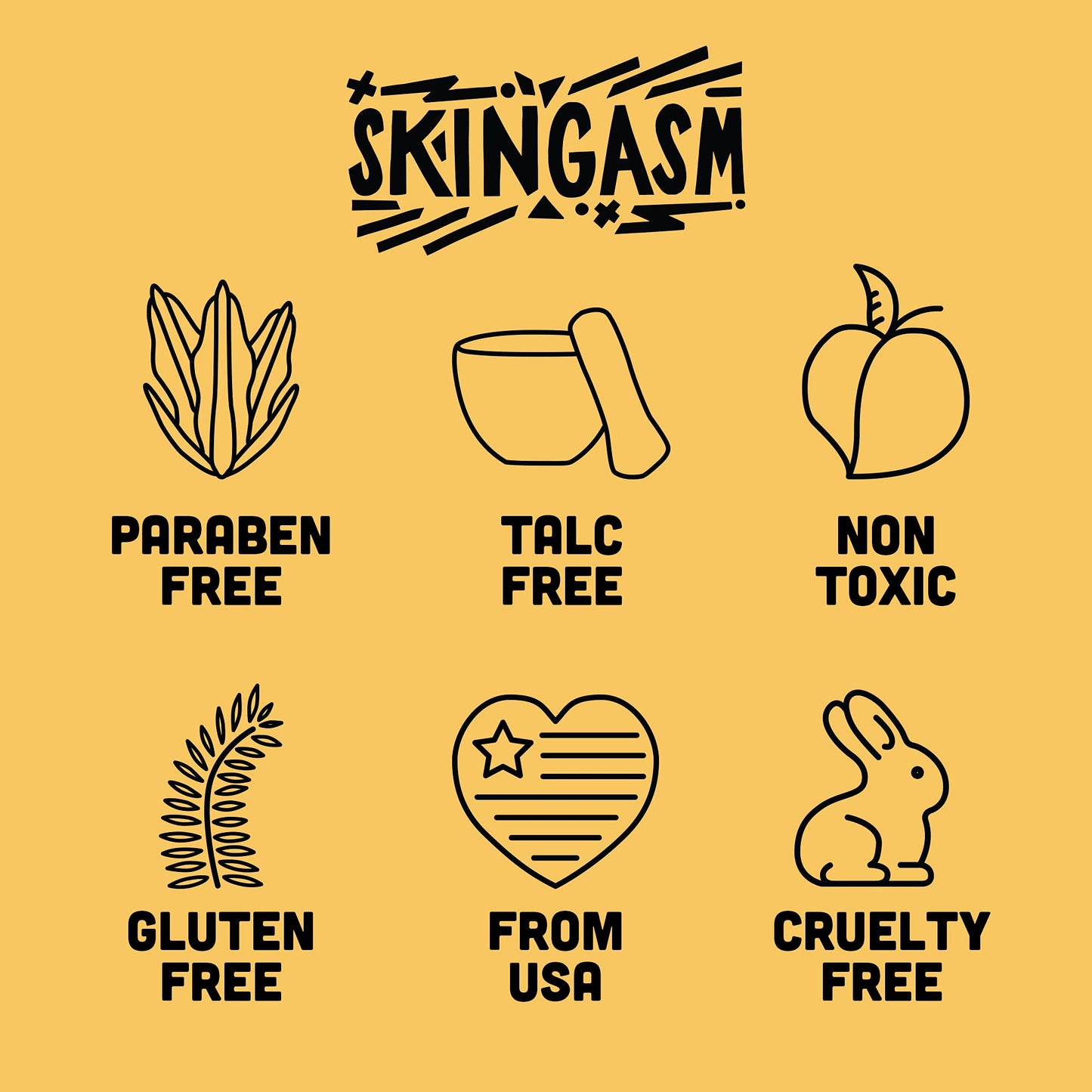 SKINGASM All Over Glitter Balm - The Sexiest Sparkle - Glitter for Your Lips, Eyes, Face, Body & Hair - Cruelty- Free- Glitter Eyeshadow - Vegan