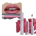 Runway Rogue Silk Glam Liquid Lipstick, Long Wear Frosted Berry-Rose Lipstick, ‘First Class’
