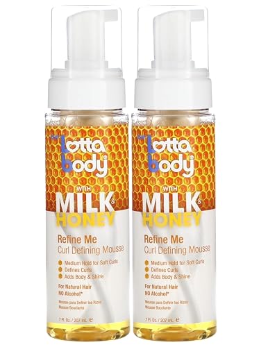 Lotta Body Mousse Curl Define Milk & Honey 7 Ounce Refine Me (Pack of 2)