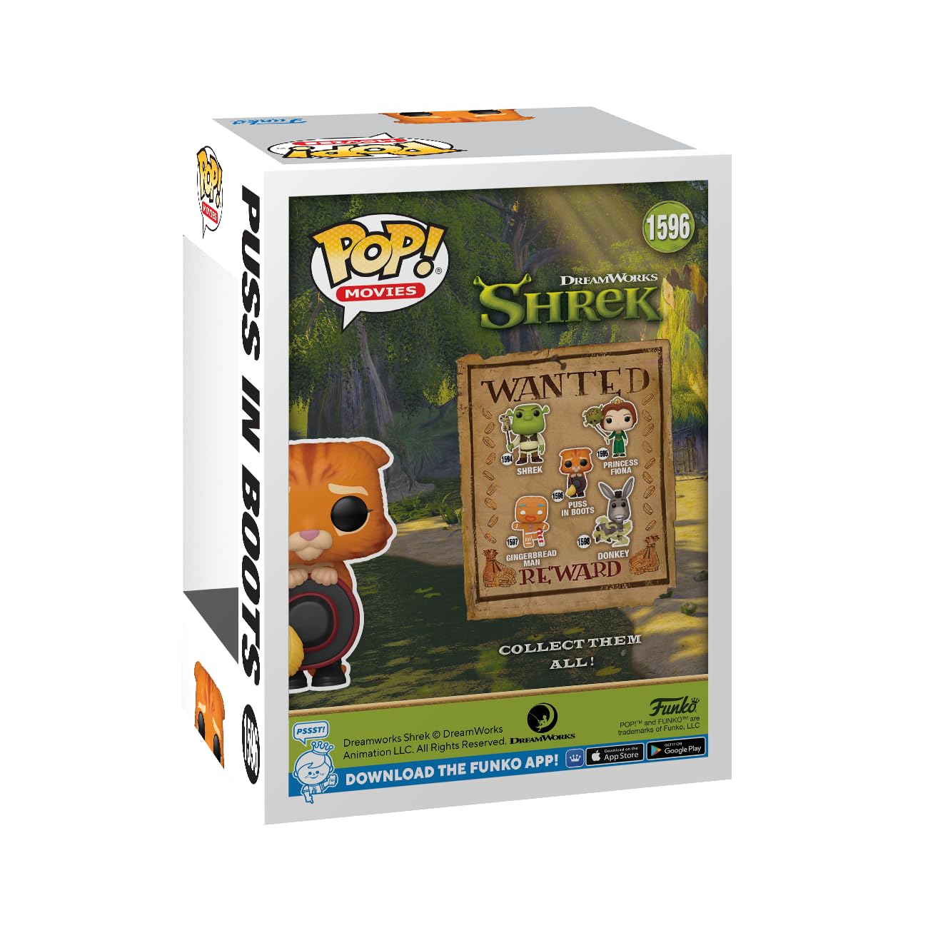 Funko POP! Movies: Shrek Dream Works 30th - Puss in Boots in Boots - Collectable Vinyl Figure - Gift Idea - Official Merchandise - for Kids & Adults…