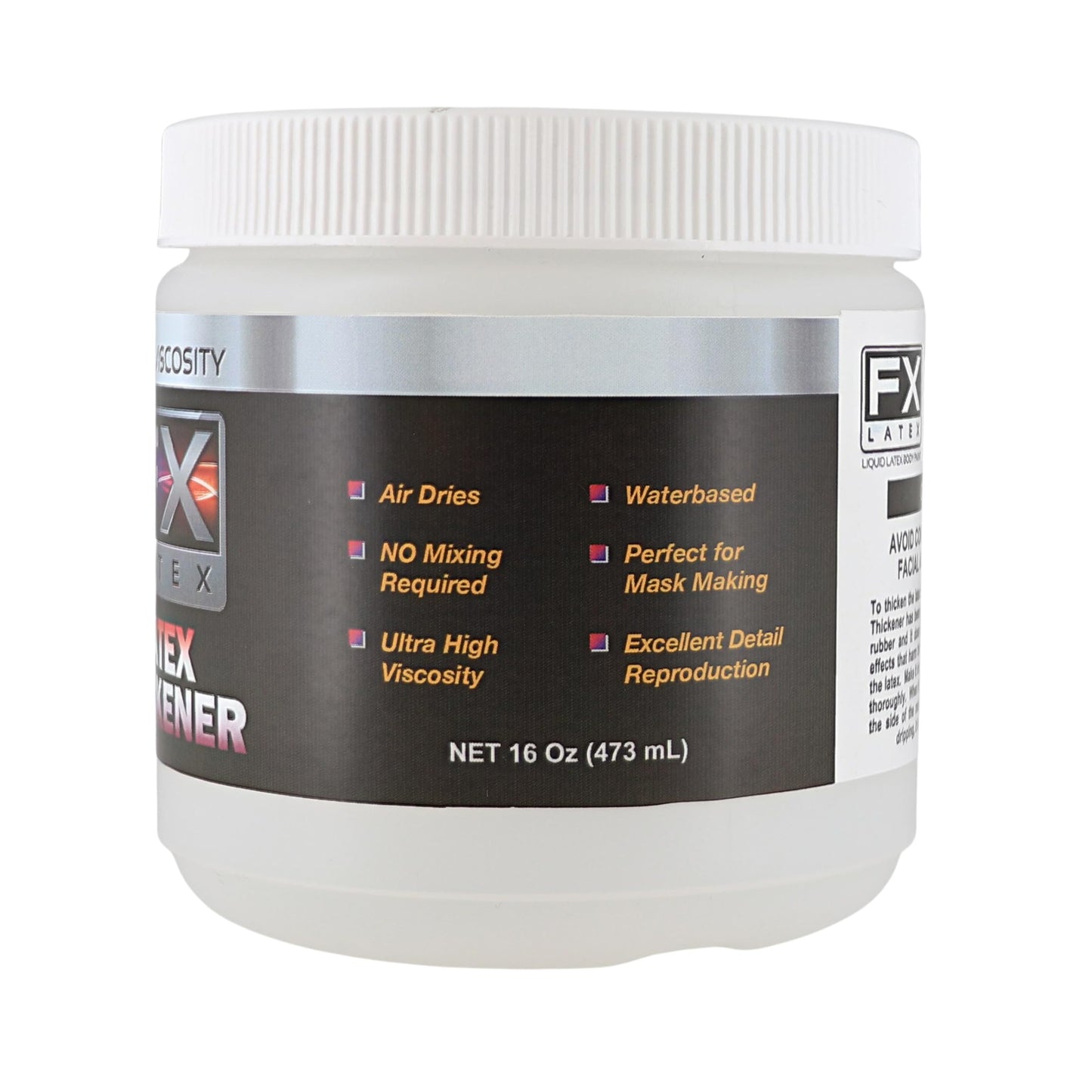 Liquid Latex and Latex Thickener Kit - Professional Grade for SFX, Cosplay, Mold Making, Face & Body Art - Dries Fast, Flexible Finish - 16 fl oz