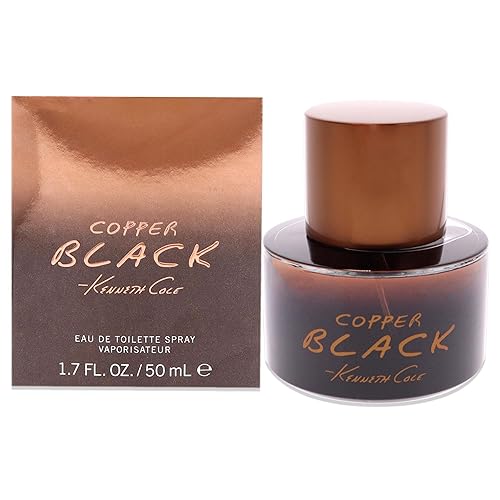 Kenneth Cole Copper Black Eau de Toilette Cologne for Men, 1.7 Fl Oz
