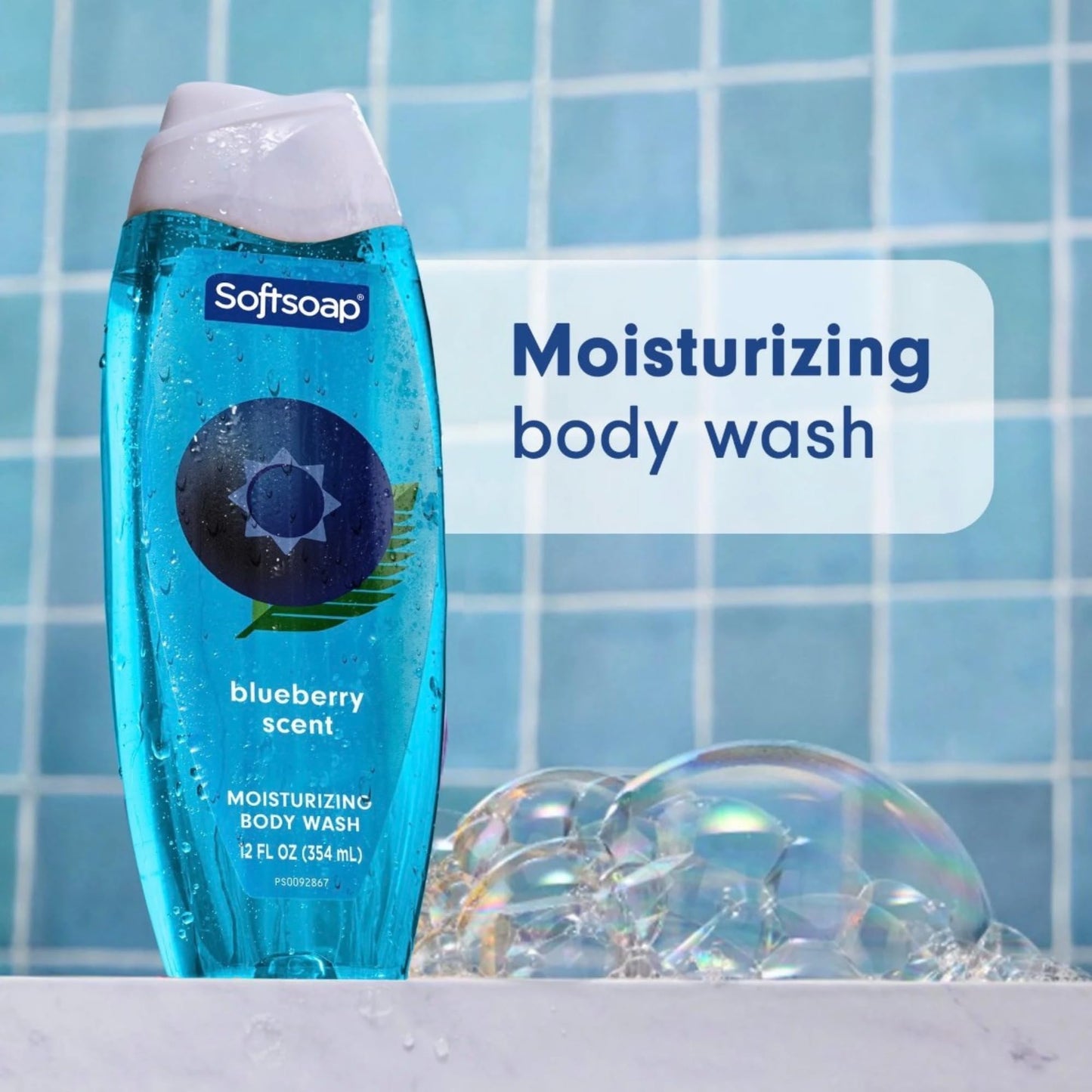 Softsoap Moisturizing Body Wash, Limited Edition Summer Scents, Blueberry and Watermelon, 12 oz, 2 Pack
