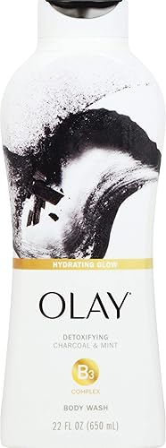 Olay Cleansing Infusion Charcoal + Mint Body Wash, 22 oz