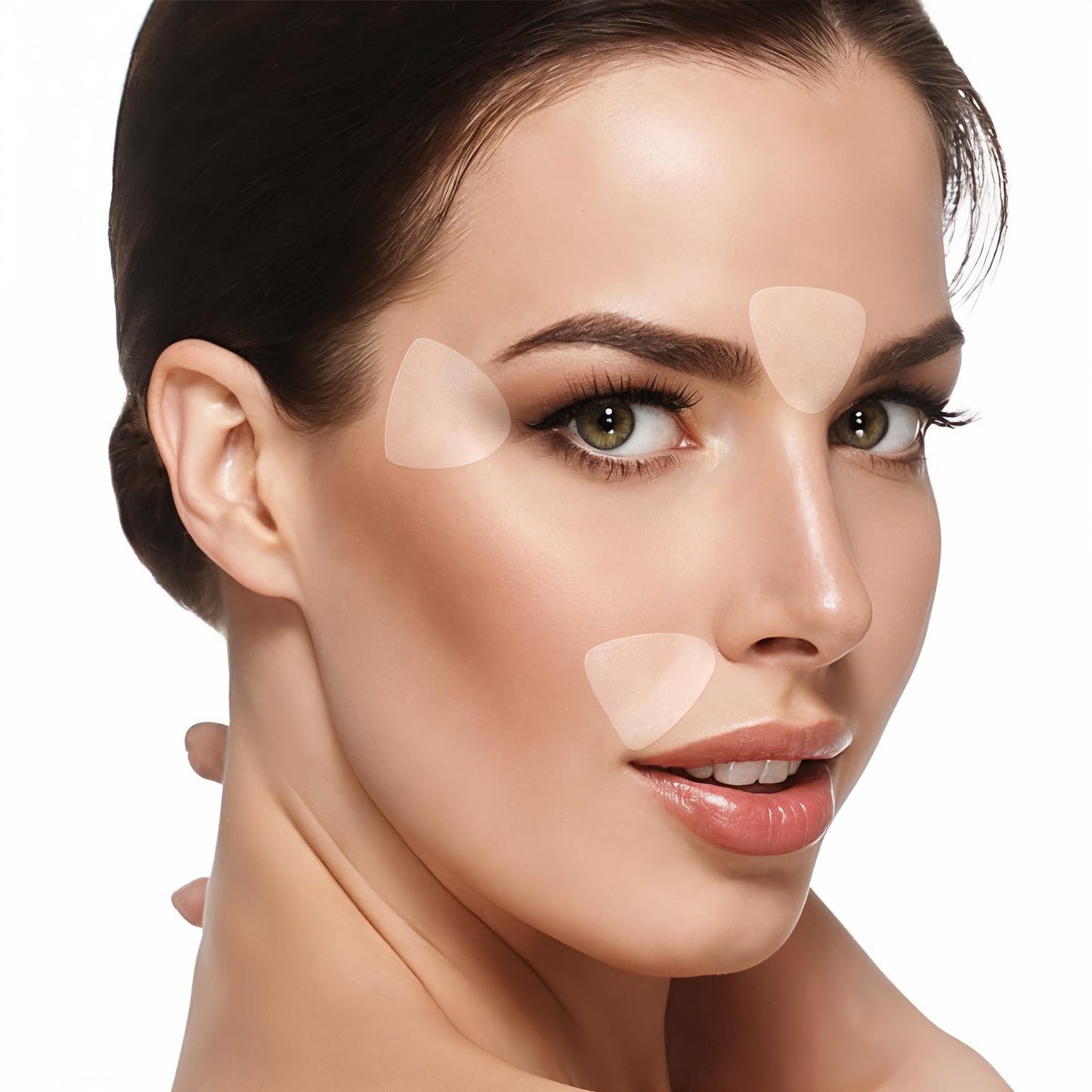 BLUMBODY Face, Forehead Wrinkle Patches - Mini Anti-Wrinkle Facial Patches for Eyes, Mouth, Forehead - Triangle Non-Silicone Face Tape for Elevens