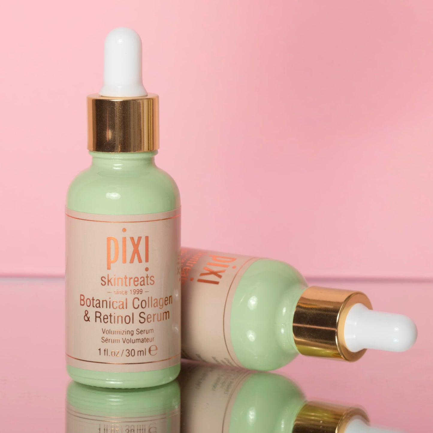 Pixi Beauty Botanical Collagen & Retinol Serum | Face Serum with Acacia Collagen, Retinol and Vitamins to Firm, Smooth & Hydrate Skin | 1 fl oz/ 30ml