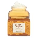 Poppy & Pout Wild Honey Overnight Lip Mask - Moisturizing Lip Balm Treatment with Shea Butter & Beeswax - Cruelty Free, Recyclable Glass Jar (0.65 oz)