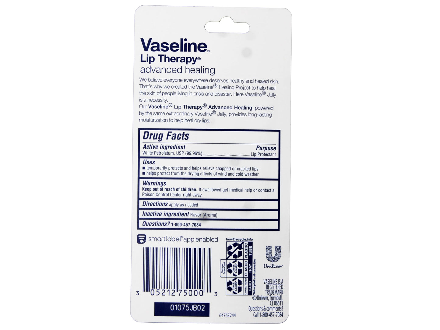 Vaseline Lip Therapy Advanced Formula 0.35 oz (Pack of 4) Beauty and Personal Care Vaseline