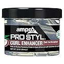 AmPro Pro Styl Curl Enhancer - Gel Activator with Coconut Oil to Moisturize and Define Coils and Waves - Helps Protect and Hydrate Hair Shaft - Tames