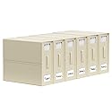 SheetCube Bed Sheet Organizers and Storage 6 Pack, Foldable Linen Closet Organizer with Window and Label, Bedding Folder Storage Box Container…
