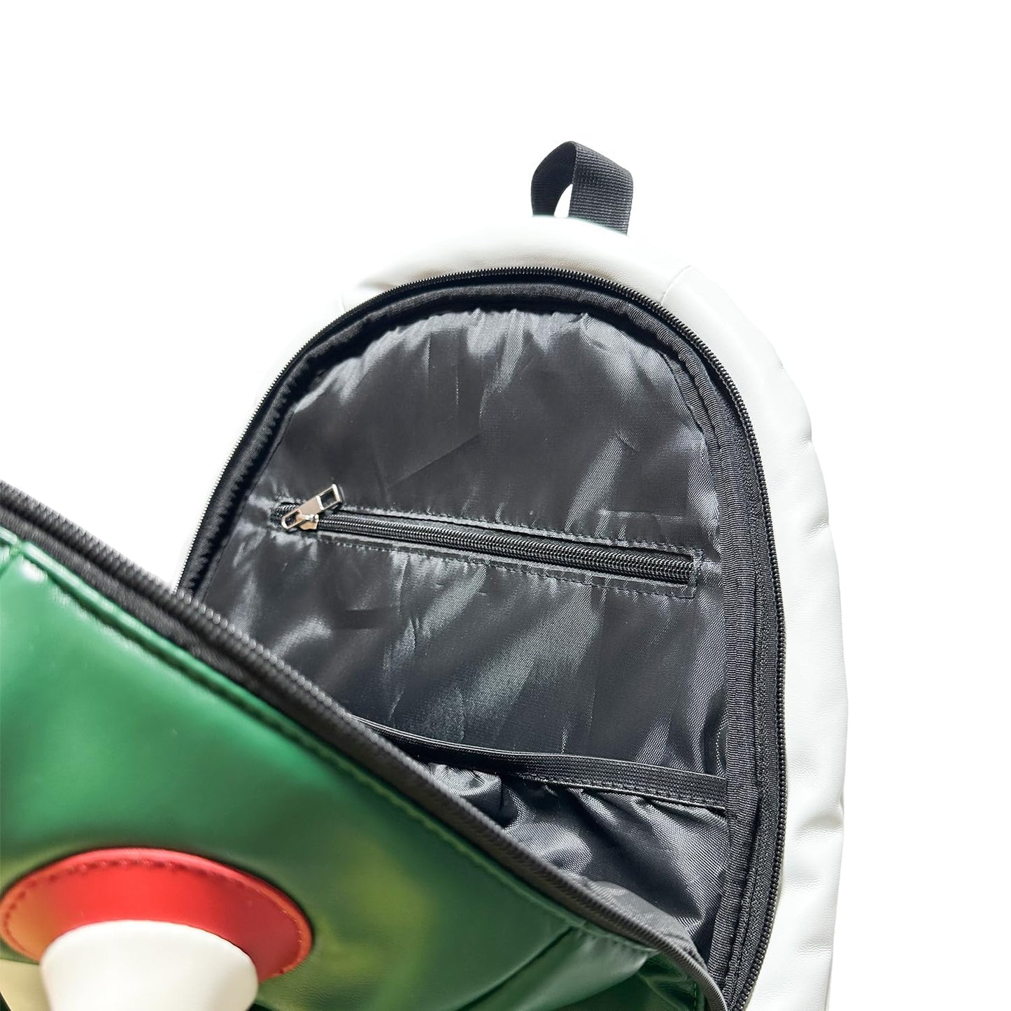 Bowsette Koopa Cosplay Props White Spiked Laptop Backpack, 14 Inch,Green Turtle Shell Cosplay Backpack