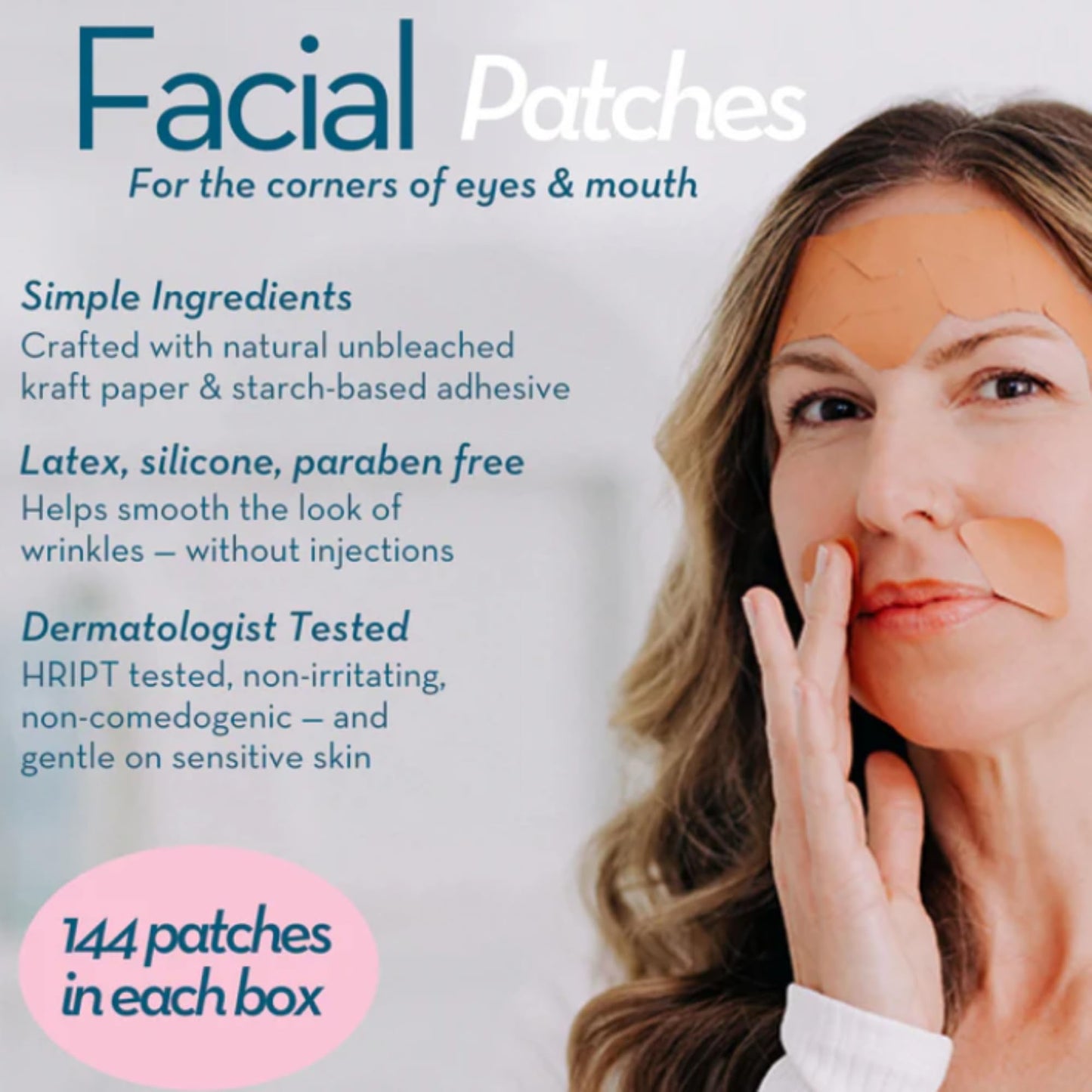 Frownies Facial Patches for Wrinkles on the Corner of Eyes & Mouth - Hypoallergenic Anti-Wrinkle Face Tape - Wrinkle Patch to Smooth & Soften Crow’s Beauty and Personal Care Frownies