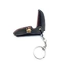 GENTS Folding Pocket Comb for Men - Travel Beard Mustache Hair Grooming Keychain Accessory Handmade