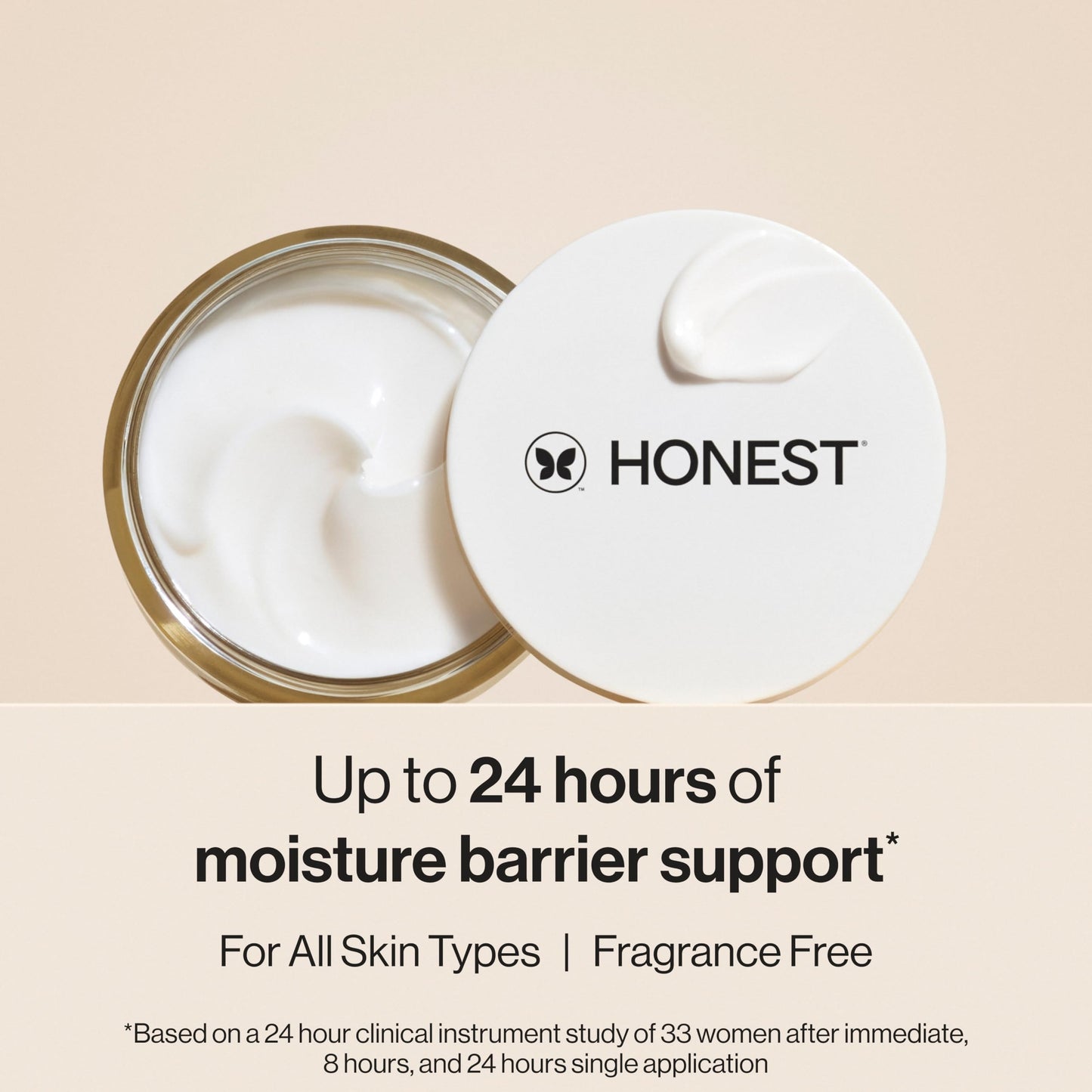 Honest Beauty Mini Hydrogel Cream with Hyaluronic Acid, Lightweight Moisturizing Water Gentle for Sensitive Skin, Fragrance-Free, Vegan, Travel Size